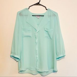 Mint Green Blouse